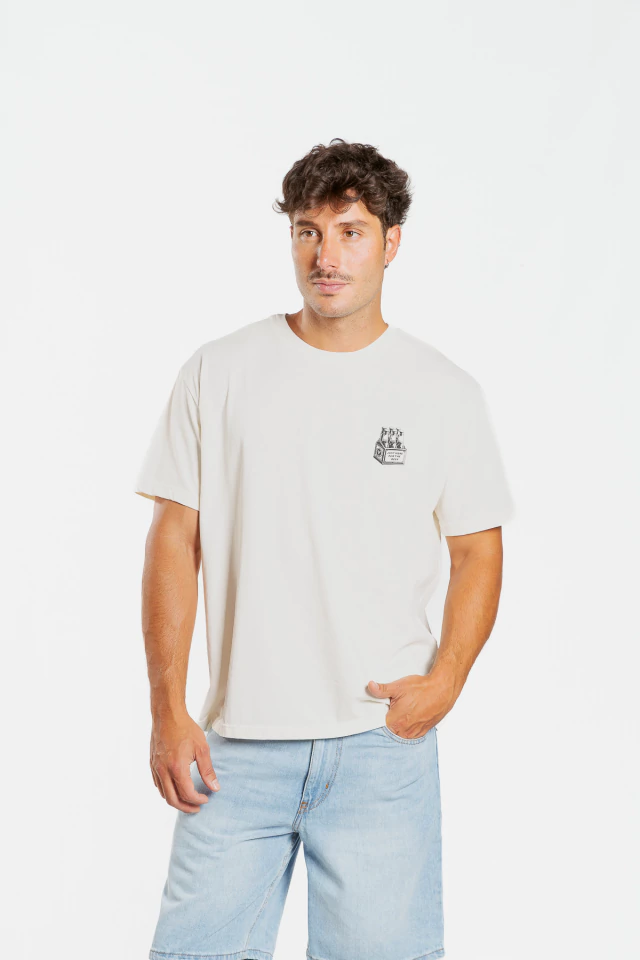 REMERA FOR THE BEER RLX CRUDO