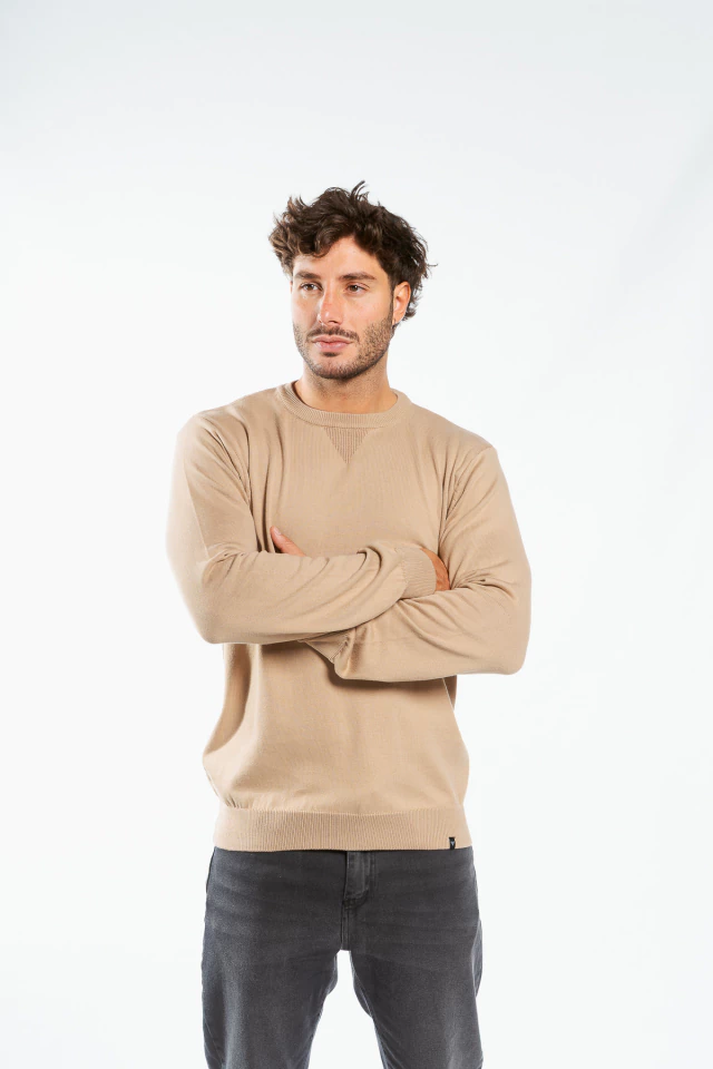 SWEATER DRAMMEN BASIC KHAKI