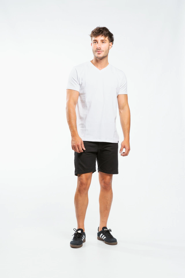 REMERA TUREN ESC V SLIM WHITE — imagen 4