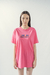 REMERA PEACE FLOWER FUCSIA - tienda online