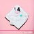 Toallón para bebe con capucha babita y porta chupete