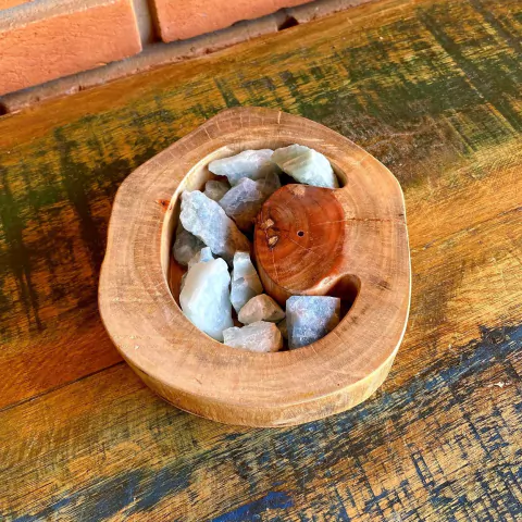 Porta Cristal Luna com Incensário - comprar online