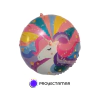 Globo Circulo Unicornio Multicolor Pastel 18" x5