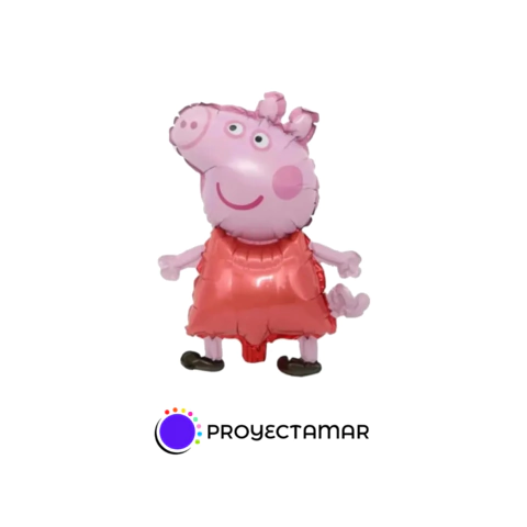 Globo Peppa Pig Vestido Rojo 12" x10