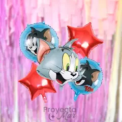 Blister Set 5 Globos Tom y Jerry