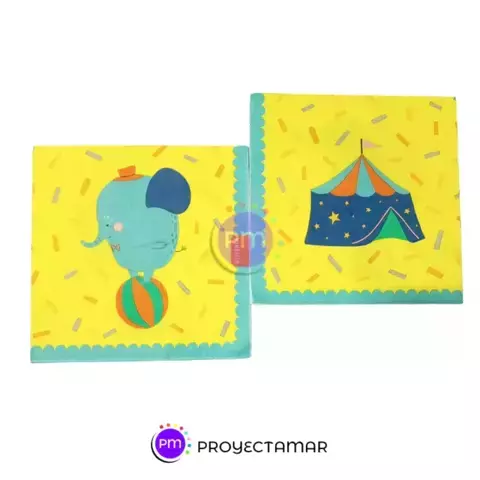 Servilleta Temática Circus Premium x25