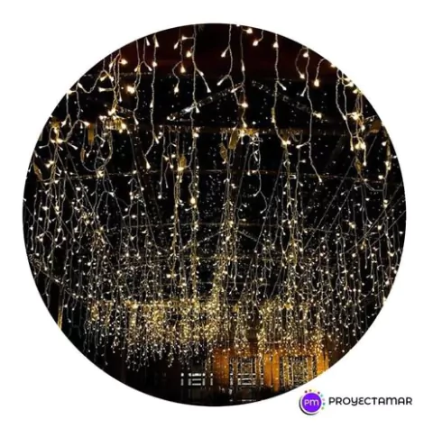 Luces Balconeras de 10mts (Cable Transparente) Interconectables