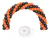 Kit Arco 100 Globos Negro y Naranja