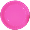 Platos Polipapel Grande Fucsia Fluo x10