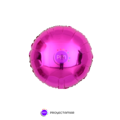 Globo Circulo Metalizado 18" x5