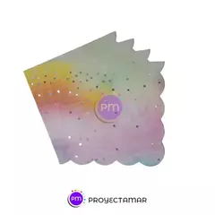 Servilletas Papel Iridiscente Confettis x12