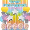 Combo Globos Cumpleaños Completo Multicolor Plata