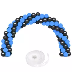 Kit Arco 100 Globos Negro y Azul