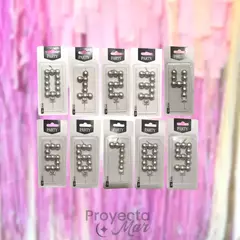 Vela Forma Numeros Esfera Magica Plata