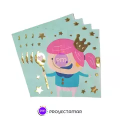 Servilleta Temática Princesa Unicornio x20