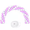 Kit Arco 100 Globos Blanco y Rosa Lila