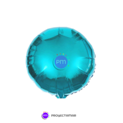 Globo Circulo Metalizado 18" x5 - comprar online