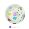 Plato Polipapel Unicornio Premium Redondo x10