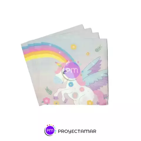 Servilleta Temática Unicornio Sweet x20