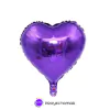 Globo Corazón Metalizado 18" x10