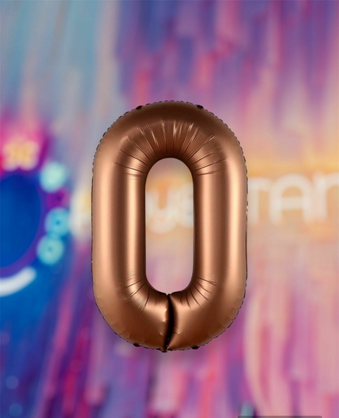Globos Numero Matte Chocolate Mediano 32"