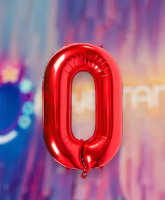 Globo Número Mediano Rojo 32"