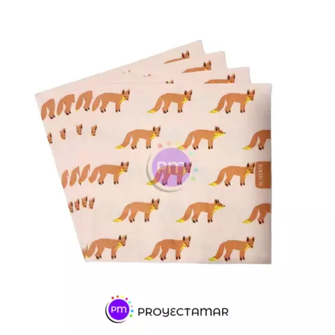 Servilleta Temática Rosa Zorrito x20