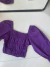 Imagem do Cropped Roxo Lastex (P/M)