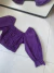 Cropped Roxo Lastex (P/M) - loja online