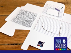 25 Caja para taza de 11 oz Impreso para Maestros - Cuaderno - Zublipacks®