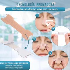 Imagen de Tiras Nasales Transparetes 55 mm x 16 mm 30 unidades