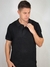 Camisa Polo Texturizada Masculina Preto - comprar online