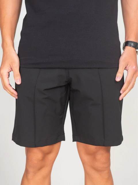 Bermuda Alfaiataria com Vinco Preta