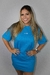 Vestido Oversized Azul Turquesa - comprar online