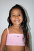 Cropped Infantil de Alça Lara Rosa Bb - Utan