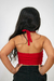 Cropped Amarração Pescoço Vermelho Infantil - Utan
