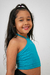 Cropped Amarração Pescoço Verde Infantil - Utan