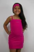 Vestido de Alça Infantil Rosa Pink Lara