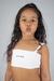 Cropped Infantil de Alça Lara Branco - loja online