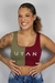 Cropped Luna Verde e Grena - comprar online