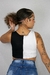 Cropped Luna Preto e Branco - comprar online