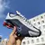Shox R4 Branco Azul Vermelho