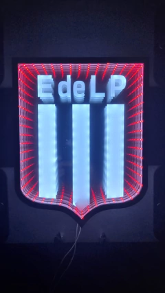 Escudo Sinfín Estudiantes espejo luz led en internet