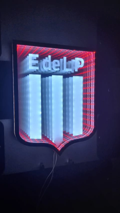 Escudo Sinfín Estudiantes espejo luz led - tienda online