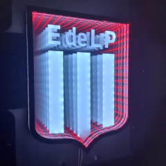 Escudo Sinfín Estudiantes espejo luz led en internet