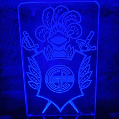 Imagen de Lámpara Acrílica Escudo Gimnasia de La Plata luz led