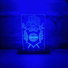 Lámpara Acrílica Escudo Gimnasia de La Plata luz led - Trikceri