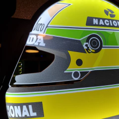 Casco Ayrton Senna Cuadro acrílico Retroiluminado en internet
