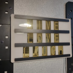 Cartel Led LightBox Letras Espejadas - comprar online