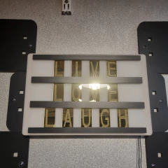 Cartel Led LightBox Letras Espejadas en internet